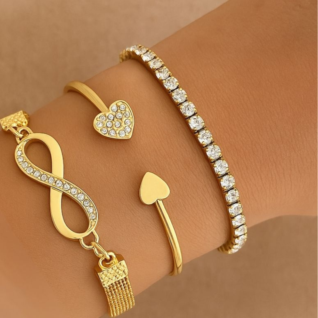 SETX3 PULSERAS BRILLO ETERNO + OBSEQUIO